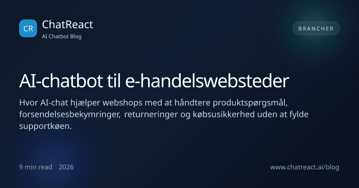 Illustration til artikel om AI-chatbot til e-handelswebsteder