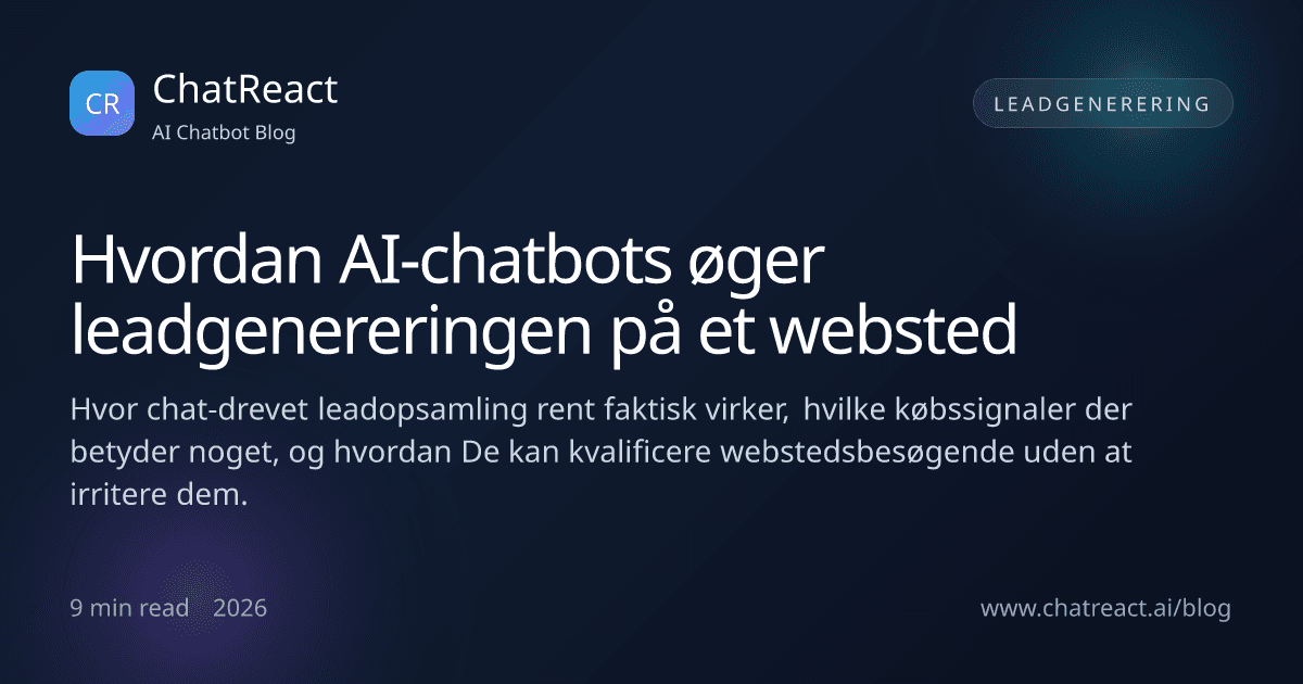Illustration til artiklen om, hvordan AI-chatbots øger leadgenereringen på et websted