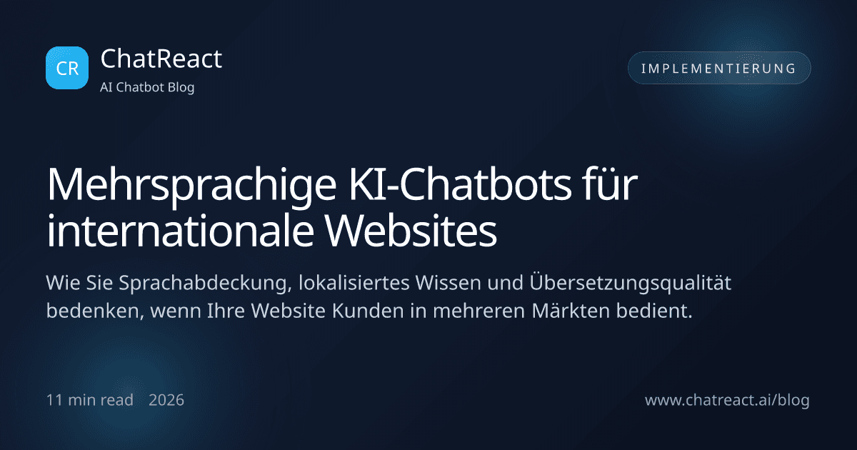 Illustration zum Artikel „Mehrsprachige KI-Chatbots für internationale Websites”