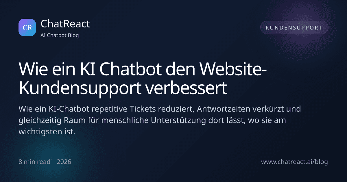 Illustration zum Artikel 'Wie KI-Chatbots den Kundenservice auf Websites verbessern'