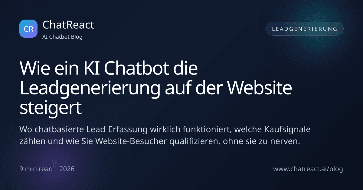 Illustration zum Artikel: Wie KI-Chatbots die Lead-Generierung auf einer Website steigern