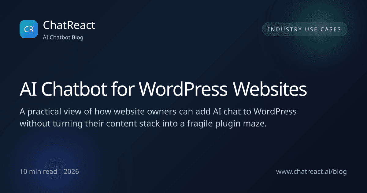 AI Chatbot for WordPress Websites article illustration