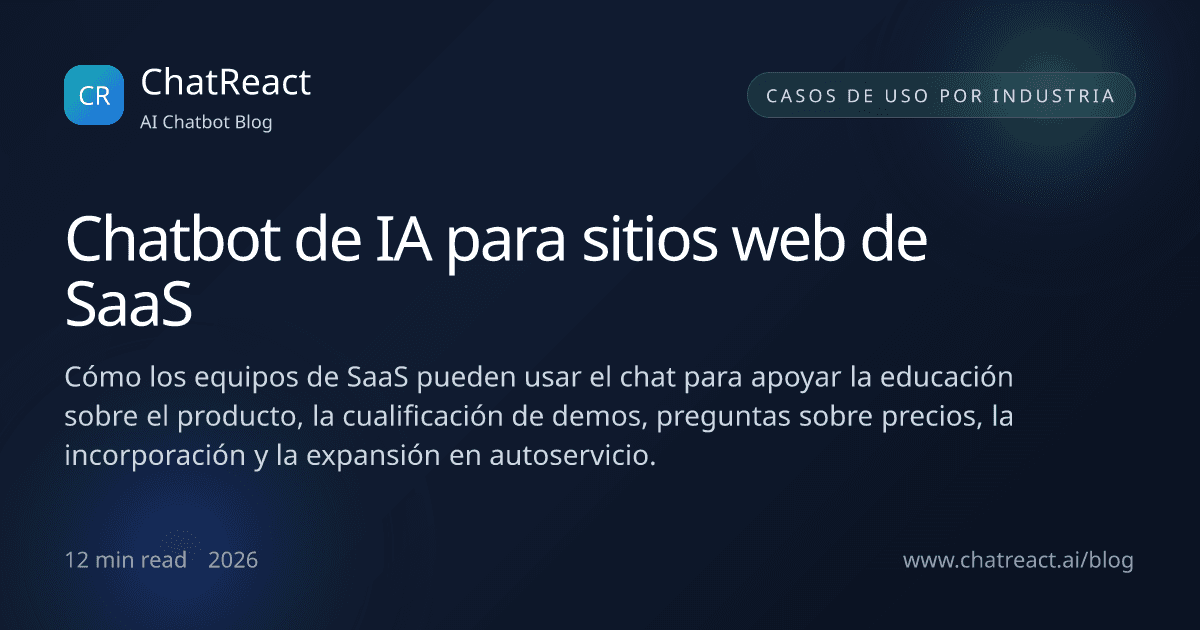 Ilustración del artículo Chatbot de IA para sitios web de SaaS