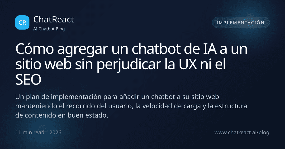 Ilustración del artículo Cómo agregar un chatbot de IA a un sitio web sin perjudicar la UX ni el SEO