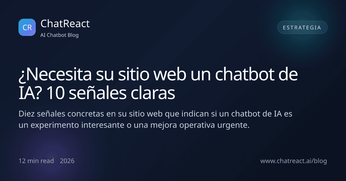 Ilustración del artículo ¿Necesita su sitio web un chatbot de IA? 10 señales claras