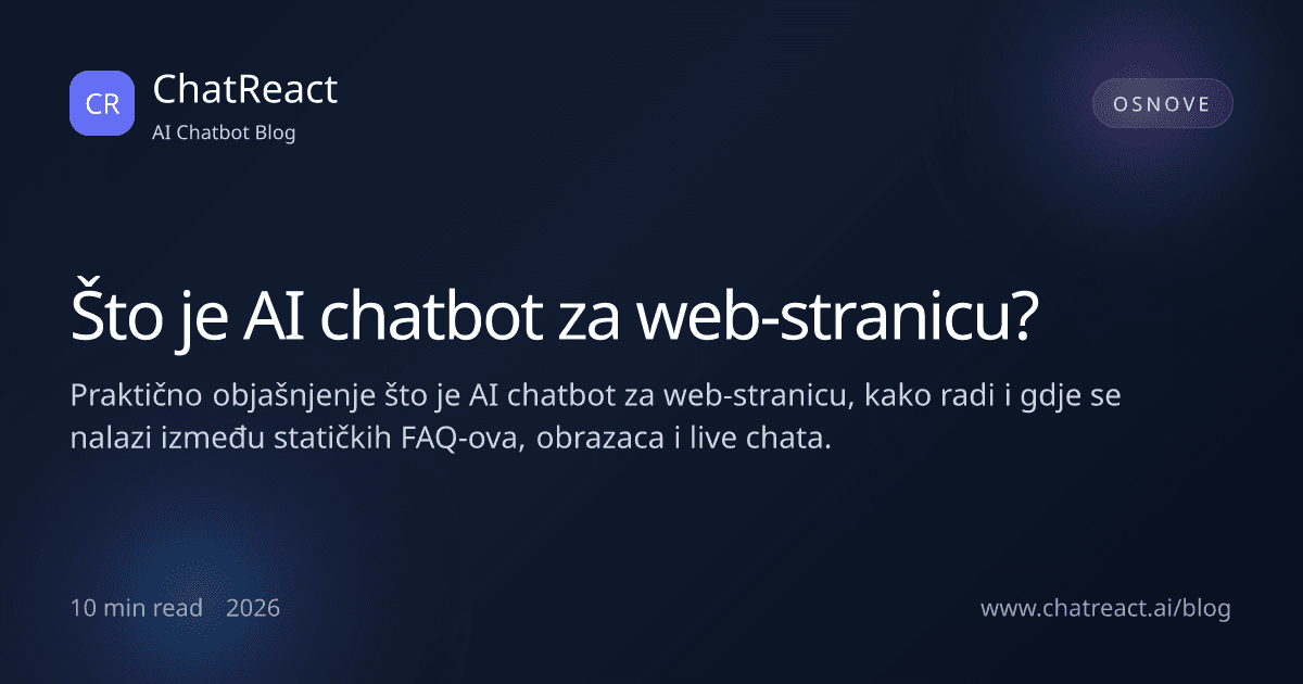 Ilustracija članka Što je AI chatbot za web-stranicu?