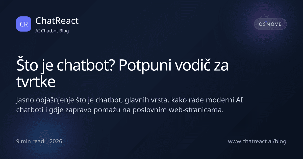 Ilustracija članka 'Što je chatbot?'