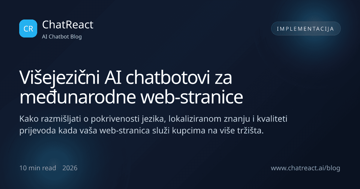 Ilustracija članka Višejezični AI chatbotovi za međunarodne web-stranice