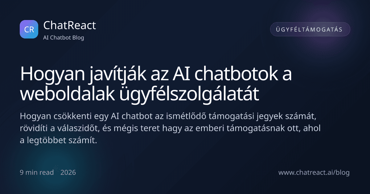 Cikkillusztráció: Hogyan javítják az AI chatbotok a weboldalak ügyfélszolgálatát