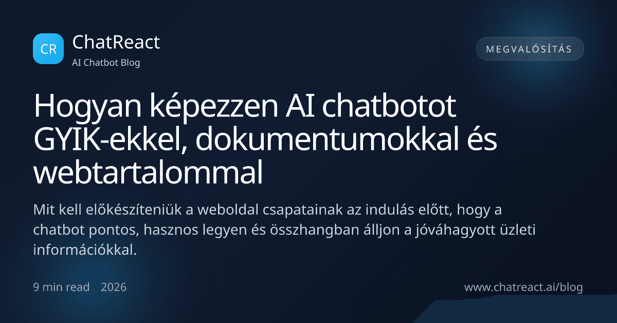 Cikkillusztráció: Hogyan képezzen AI chatbotot GYIK-ekkel, dokumentumokkal és webtartalommal