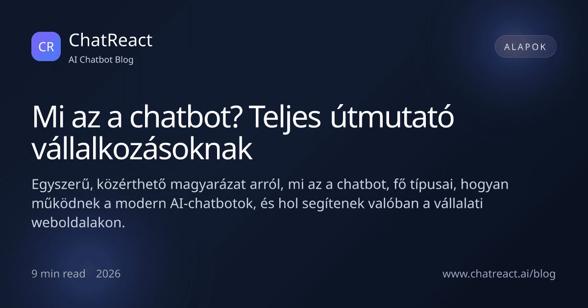 Mi az a chatbot? cikkillusztráció