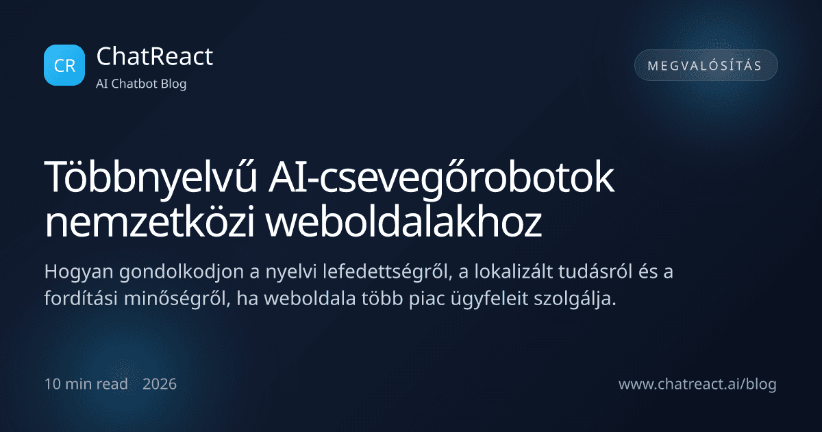 Illusztráció a Többnyelvű AI-csevegőrobotok nemzetközi weboldalakhoz című cikkhez