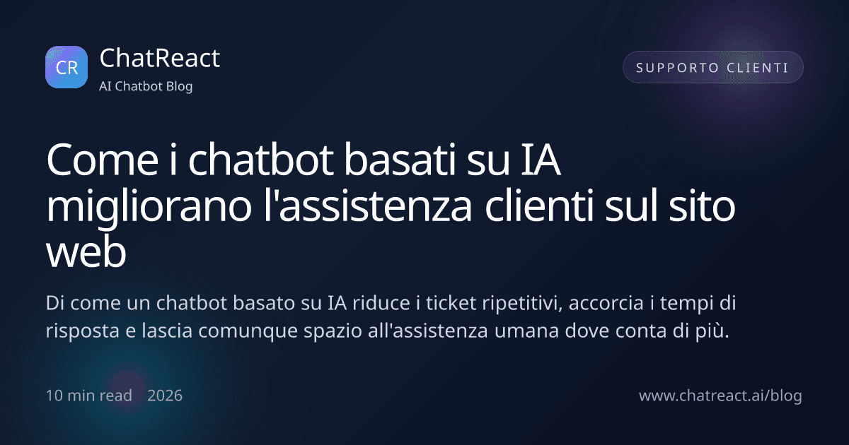 Illustrazione dell'articolo su come i chatbot IA migliorano l'assistenza clienti del sito web