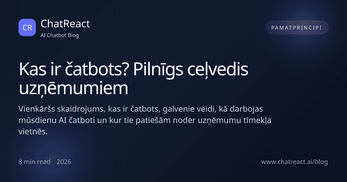 Raksta ilustrācija: Kas ir čatbots?