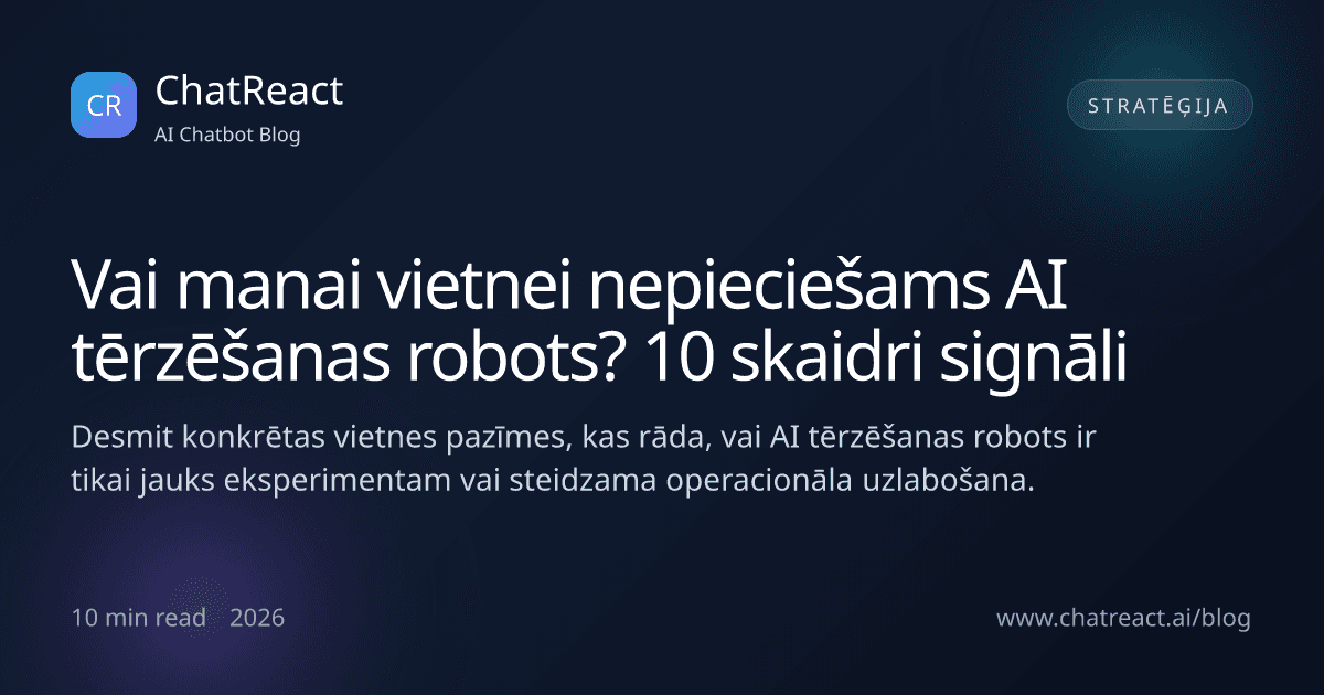 Raksta ilustrācija: Vai manai vietnei nepieciešams AI tērzēšanas robots? 10 skaidri signāli