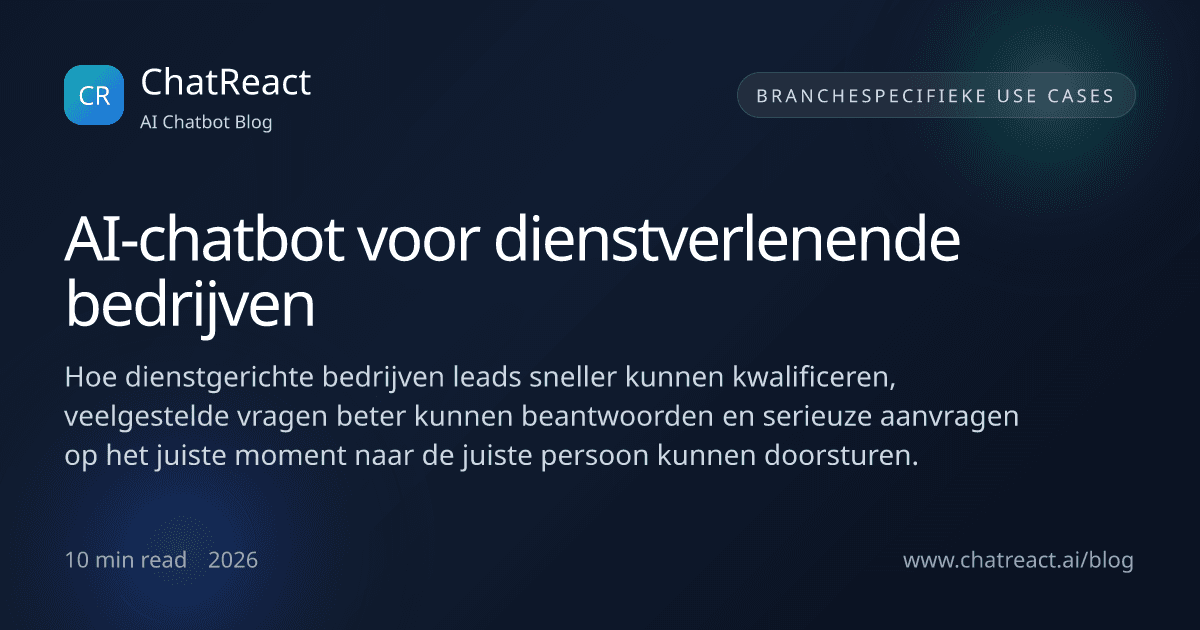 Illustratie bij artikel AI-chatbot voor dienstverlenende bedrijven