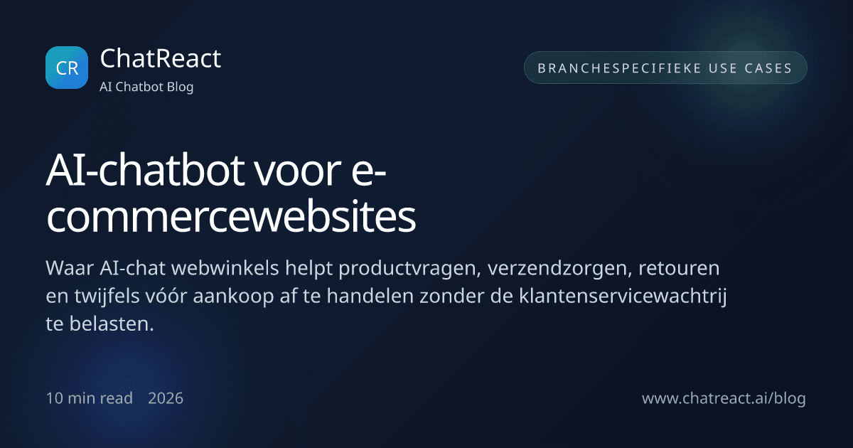 Illustratie bij artikel AI-chatbot voor e-commercewebsites