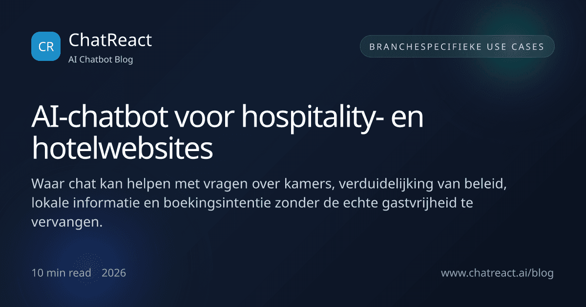 Illustratie bij artikel AI-chatbot voor hospitality- en hotelwebsites