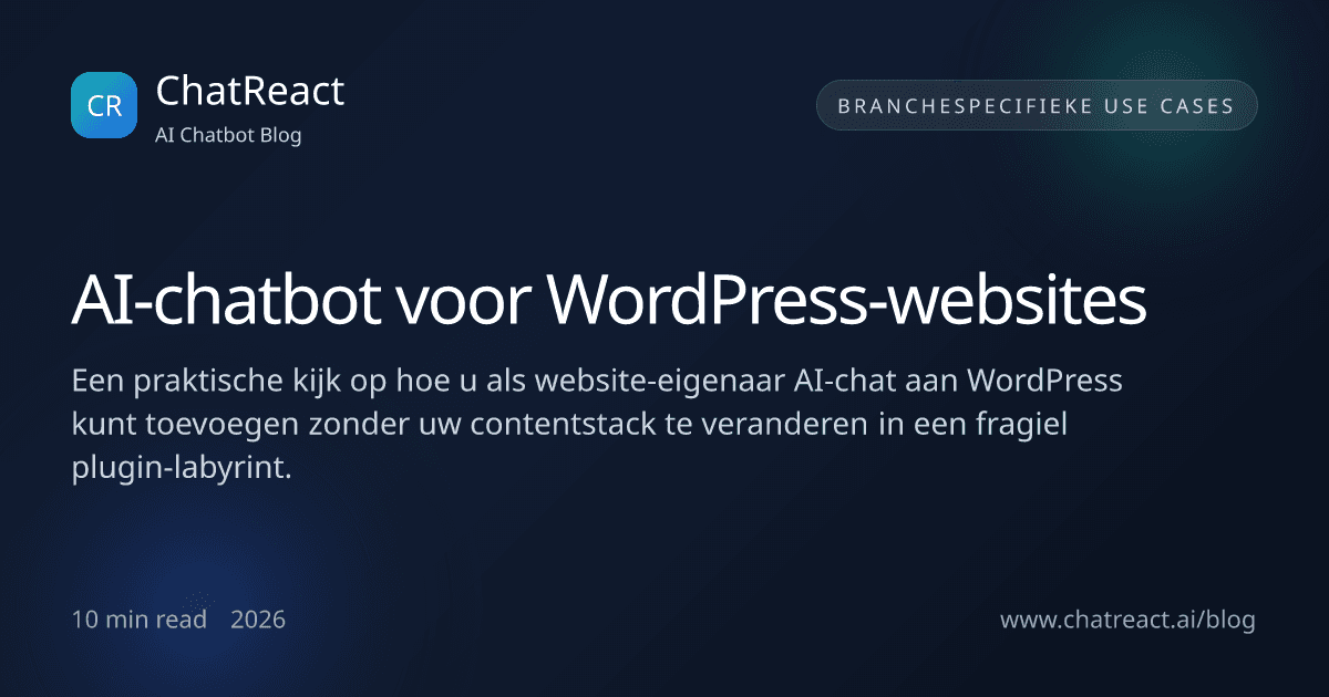 Illustratie bij het artikel AI-chatbot voor WordPress-websites