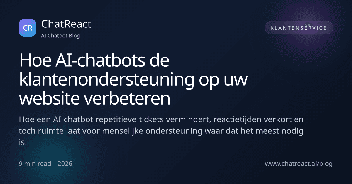 Illustratie bij het artikel 'Hoe AI-chatbots de klantenondersteuning op uw website verbeteren'