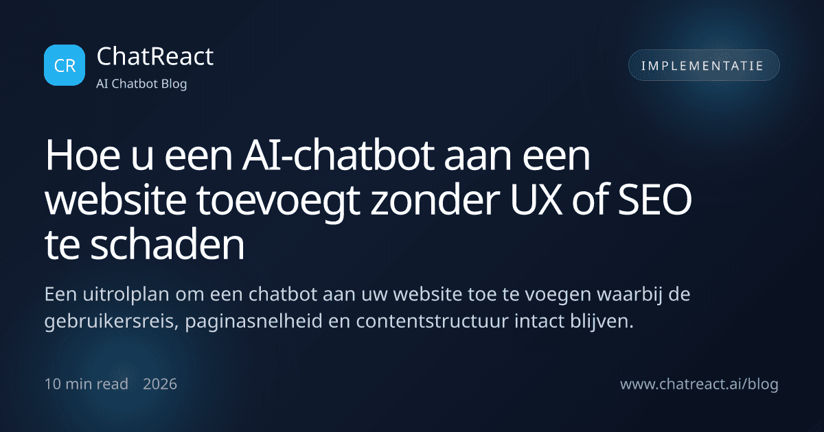 Illustratie bij artikel Hoe u een AI-chatbot aan een website toevoegt zonder UX of SEO te schaden