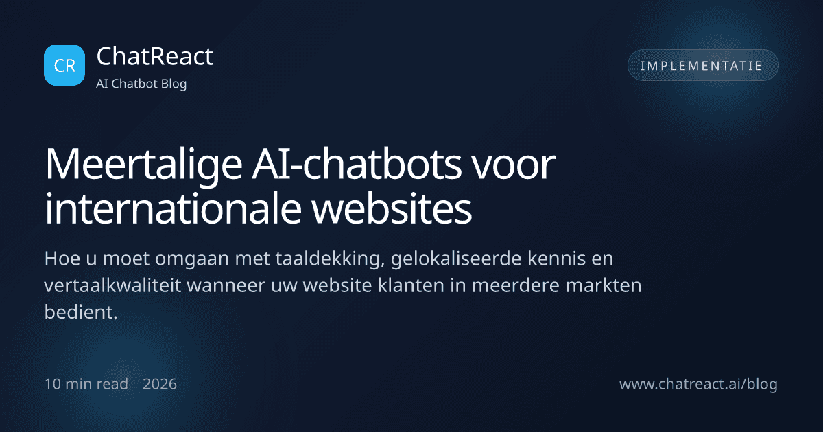 Illustratie bij het artikel Meertalige AI-chatbots voor internationale websites
