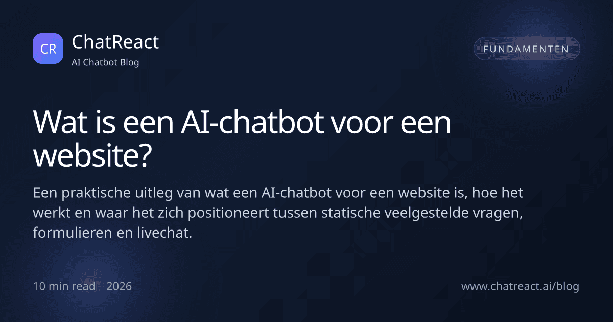 Illustratie bij artikel: Wat is een AI-chatbot voor een website?