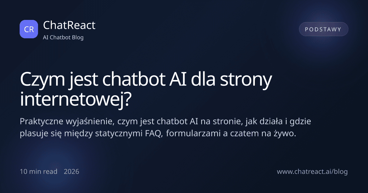 Ilustracja artykułu: Czym jest chatbot AI dla strony internetowej?