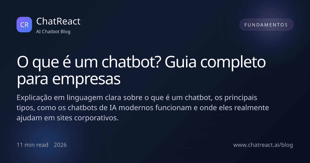 Ilustração do artigo 'O que é um chatbot?'
