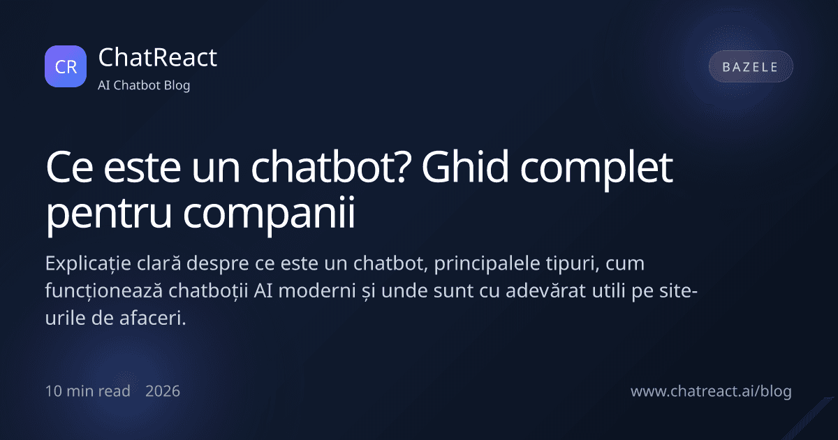 Ilustrație articol Ce este un chatbot?