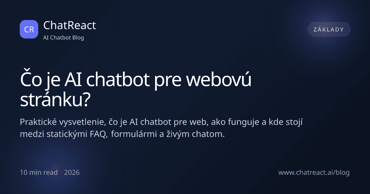 Ilustrácia k článku Čo je AI chatbot pre webovú stránku?
