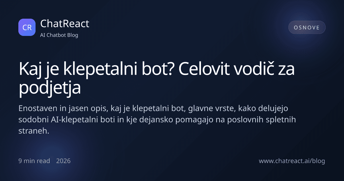 Ilustracija članka Kaj je klepetalni bot?