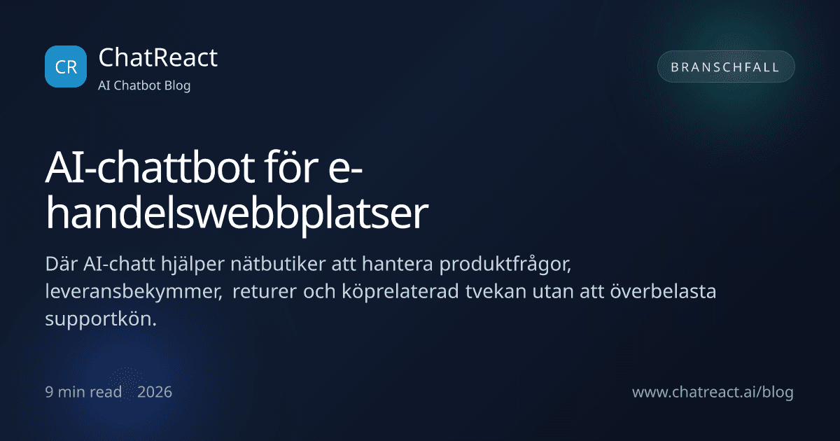 Illustration till artikeln AI-chattbot för e-handelswebbplatser