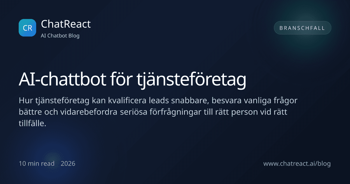 Illustration till artikel om AI-chattbot för tjänsteföretag