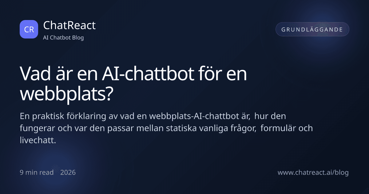 Illustration till artikeln Vad är en AI-chattbot för en webbplats?